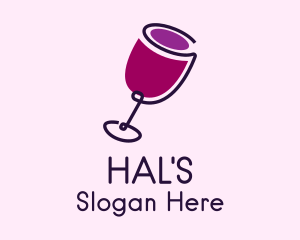 Wine Drink Glass  Logo