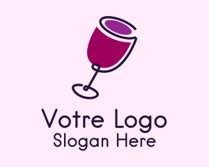 Wine Drink Glass  Logo