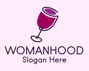 Wine Drink Glass  Logo