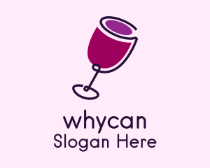 Wine Drink Glass  Logo