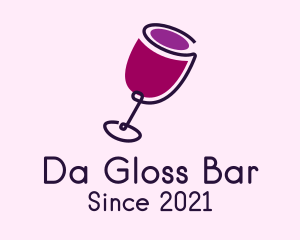 Wine Drink Glass  logo design