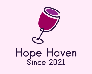 Wine Store - Wine Drink Glass logo design