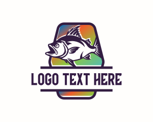 Sports Fishing - Fisherman Fishing Angler logo design