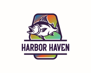 Marina - Fisherman Fishing Angler logo design