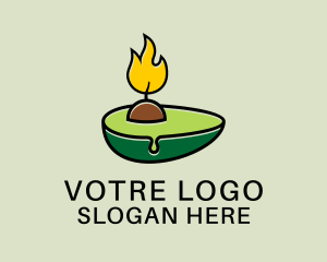 Hot Avocado Fruit  Logo