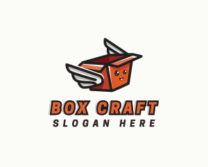 Box - Winged Box Logistics logo design