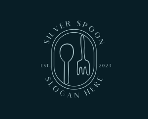 Fork - Spoon & Fork Cuisine logo design