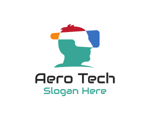 Virtual Reality Headset logo design