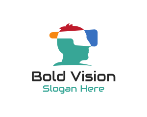 Virtual Reality Headset logo design