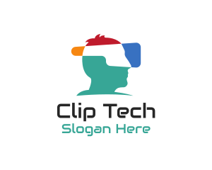 Virtual Reality Headset logo design