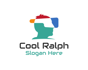 Virtual Reality Headset logo design