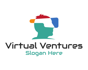 Virtual Reality Headset logo design