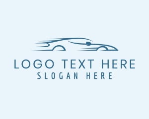 Sedan - Fast Race Car Drive logo design