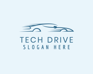 Fast Race Car Drive  logo design