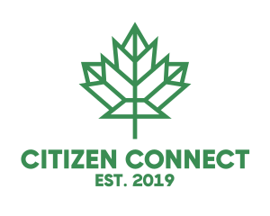 Citizenship - Polygon Canada Leaf logo design