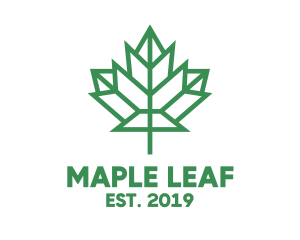 Toronto - Polygon Canada Leaf logo design