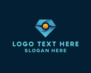 Computer Shop - Robot Diamond Tech logo design