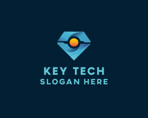 Robot Diamond Tech  logo design