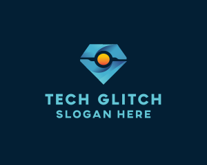 Robot Diamond Tech  logo design