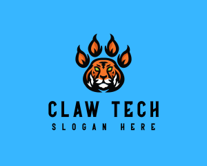 Claw - Fierce Tiger Paw logo design