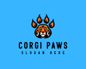 Fierce Tiger Paw logo design