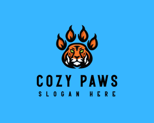 Fierce Tiger Paw logo design