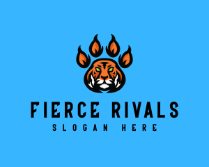 Fierce Tiger Paw logo design