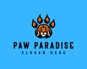 Fierce Tiger Paw logo design