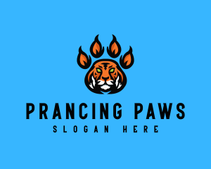 Fierce Tiger Paw logo design