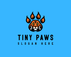 Fierce Tiger Paw logo design