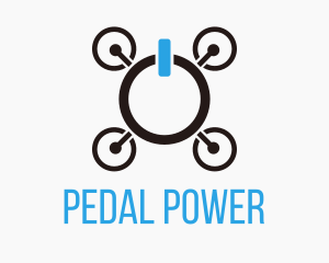 Drone Power Button logo design