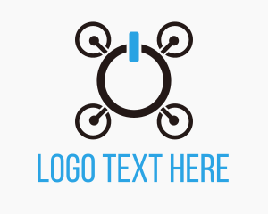 Power Button - Drone Power Button logo design