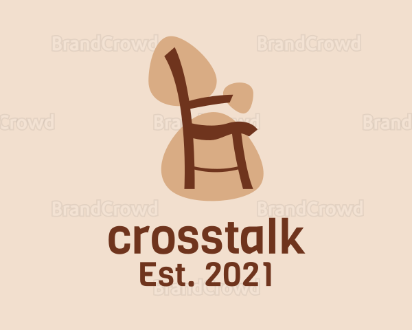 Brown Chair Furniture Logo