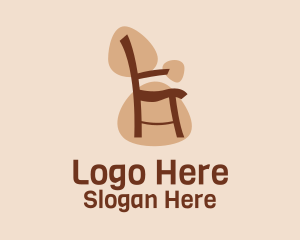 Brown Chair Furniture Logo