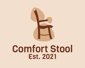 Brown Chair Furniture logo design