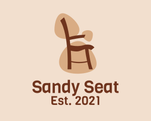 Brown Chair Furniture logo design