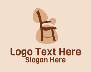 Brown Chair Furniture Logo