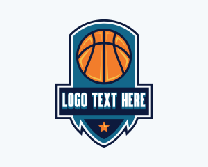Basketball Ring - Basketball Sports League logo design
