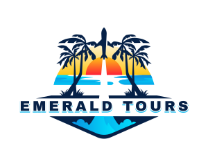 Beach Tour Travel logo design