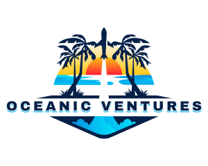 Beach Tour Travel logo design