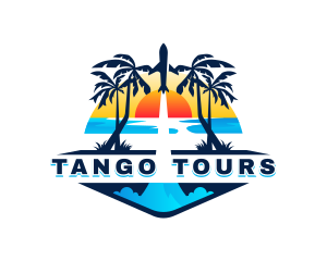 Beach Tour Travel logo design