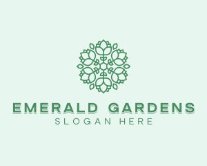 Floral Rose Landscaping logo design