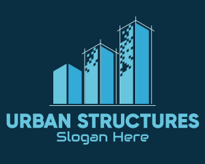 Buildings - Pixel Building Architecture logo design