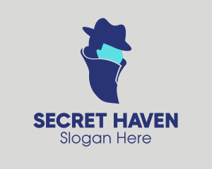 Hidden - Gentleman Spy Investigator logo design