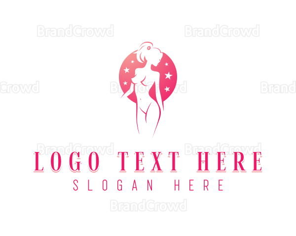 Stripper Erotic Woman Logo