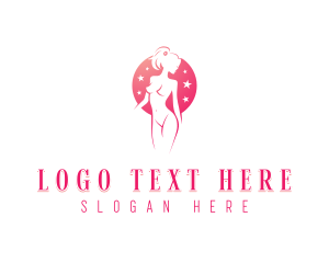 Fetish - Stripper Erotic Woman logo design