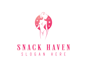 Stripper Erotic Woman logo design