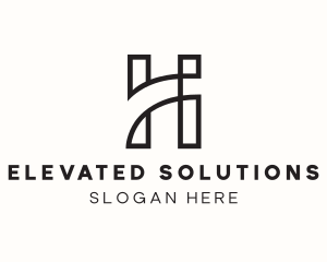 Professional Minimalist Letter H logo design