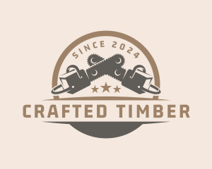 Woodwork - Industrial Chainsaw Woodwork logo design