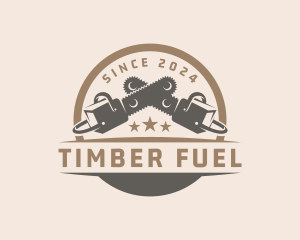 Firewood - Industrial Chainsaw Woodwork logo design